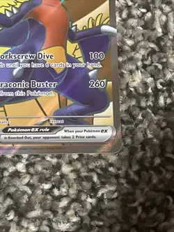 Pokemon TCG Cynthia’s Garchomp Ex 204 Destined Rivals - Black Star, Full Art - Image 3