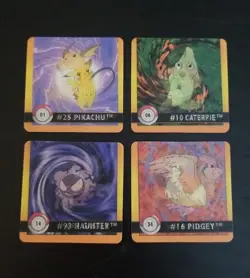 Lot of (4) Pokemon Action Flipz - Premier Edition - 1999 Artbox Lenticular - Image 1