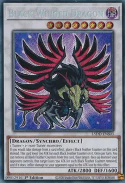 x1 Black-Winged Dragon - L5DD-ENS03 - Secret Rare - 1st Edition Yu-Gi-Oh! M/NM - Image 1