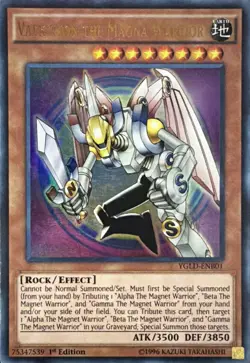 Valkyrion The Magna Warrior YGLD-ENB01 1st Edition Ultra Rare LP - Image 1