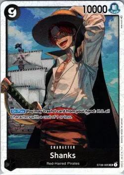 One Piece CG - Starter Deck 8: Monkey.D.Luffy Foil SR - Shanks #ST08-005 - Image 1