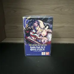 One Piece TCG: Double Pack Set 9 The Azure Sea's Seven - FACTORY SEALED! IN HAND - Image 1