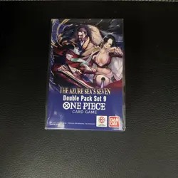 One Piece TCG: Double Pack Set 9 The Azure Sea's Seven - FACTORY SEALED! IN HAND - Image 4