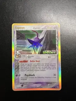 Espeon 4/113 Reverse Holo Foil Rare EX Delta Species Stamped Pokemon LP - Image 1