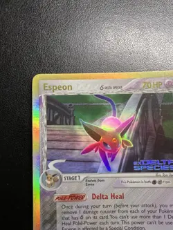 Espeon 4/113 Reverse Holo Foil Rare EX Delta Species Stamped Pokemon LP - Image 4
