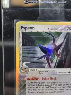 Pokemon TCG 2005 Delta Species Espeon Holo Foil Rare # 4/113 Damaged - Image 5