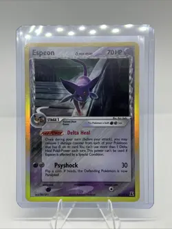 Pokemon TCG Espeon Holo Rare Reverse Holo Card 4/113 EX Delta Species - Image 1