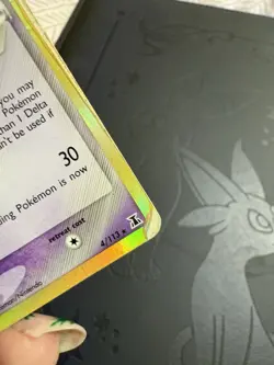 Pokemon TCG Espeon HP/Damaged 4/113 EX Delta Species Holo Rare - Image 3