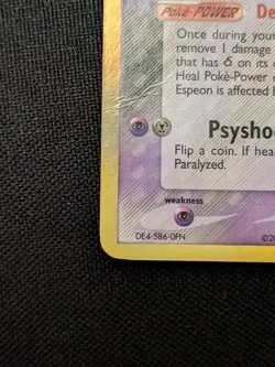 Espeon 4/113 EX Delta Species Stamped Reverse Holo Rare Pokemon Card 2005 LP- - Image 5
