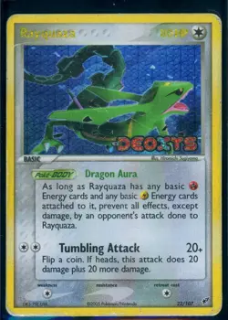 Pokemon EX DEOXYS - #22/107 Rayquaza - ENG - Reverse Holo - Image 1