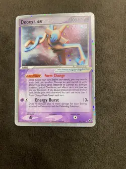 Deoxys EX Normal Forme Holo Swirl UR 97/107 2005 ex Deoxys Set Pokemon TCG LP - Image 2