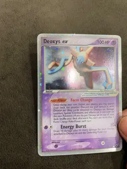 Deoxys EX Normal Forme Holo Swirl UR 97/107 2005 ex Deoxys Set Pokemon TCG LP - Image 3