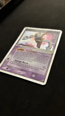 Rare Deoxys Ex 97/107 Pokemon Card HP/MP VINTAGE - Image 4
