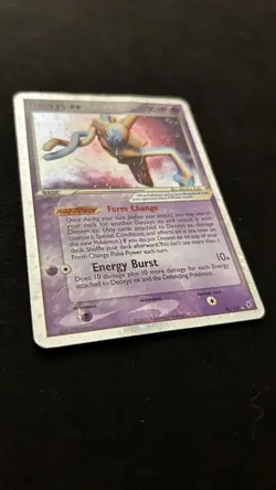 Rare Deoxys Ex 97/107 Pokemon Card HP/MP VINTAGE - Image 5