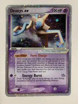 2005 Pokemon Normal Forme Holo Rare Deoxys EX 97/107 VINTAGE GREAT CONDITION! - Image 1