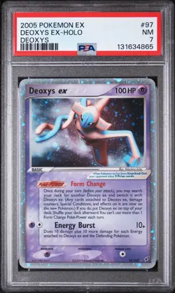 Pokemon Deoxys EX 2005 Holo Card 97/107 Deoxys PSA 7 - Image 1
