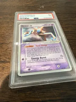 Pokemon Deoxys EX 2005 Holo Card 97/107 Deoxys PSA 7 - Image 4