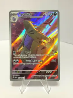 Pokemon TCG Tyranitar Holo Card Scarlet & Violet Paldea Evolved 222/193 - Image 1