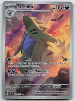 Pokemon TCG Tyranitar Scarlet & Violet Paldea Evolved Card 222/193 - Image 1