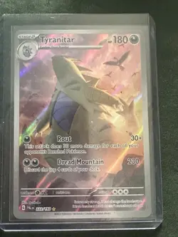 Pokemon TCG Tyranitar Scarlet & Violet Paldea Evolved Holo Card 222/193 - Image 1