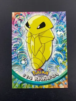 Kakuna - 14 - Pokemon 1999 Topps TV - Black Logo - NM - Image 1