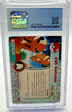 1999 Pokemon Topps Series 1 #14 KAKUNA CGC NM+ 7.5 - Image 2
