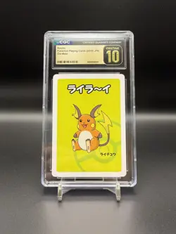 PRISTINE 10 CGC Raichu Old Maid Pokemon Japanese Playing Cards (2019) - Image 1