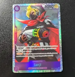 One Piece CCG Sanji SR Foil Card PRB-02 OP07-064 NM - Image 1