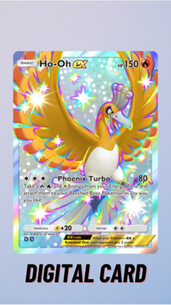 Ho-Oh EX Shiny Fantastical Parade Pokemon TCG Pocket 2 Star ⭐⭐ (English) - Image 1