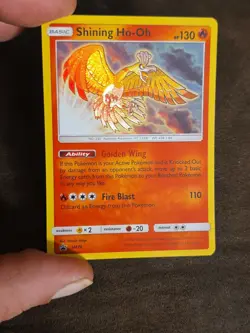 Shining Ho-Oh SM70 Holo Black Star Promo In Top Loader Sleeve With Tracking - Image 3