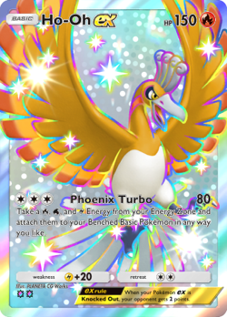 Pokemon Pocket TCG Trading Card 2 Star Shiny Ho-Oh EX Fantastical Parade Ho Oh - Image 1