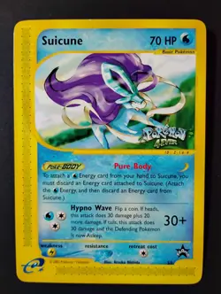 Suicune 53/53 Pokemon 4Ever Non-Holo 2002 WOTC Vintage Black Star Promo Card LP - Image 1