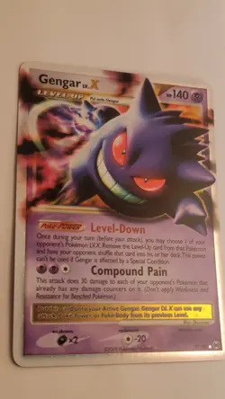 Pokemon TCG Gengar LV.X Platinum Arceus Holo Ultra Rare Card 97/99 2009 Pokemon - Image 3