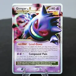 Gengar Lv.X 97/99 Platinum Arceus Holo Ultra Rare Pokemon TCG Card Game NM⭐ - Image 1