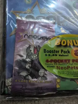 1x Sealed Neopets TCG 4 Pocket Card Binder + Base Booster Bundle, Ultra Pro 2004 - Image 4