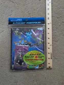 1x Sealed Neopets TCG 4 Pocket Card Binder + Base Booster Bundle, Ultra Pro 2004 - Image 5