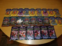 Disney Lorcana Trading Card Game Bundle Lot Bulk 237 Cards ~ 24 Open Packs! READ - Image 1
