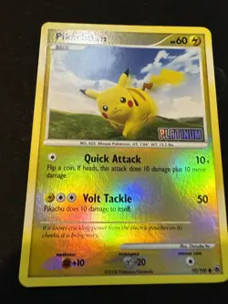 Pokemon CMajestic Dawn Pikachu Reverse Holo Platinum Stamped Pokemon Card 70/100 - Image 1
