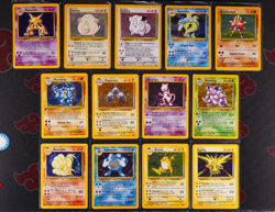 MP/HP (Unlimited) NEAR-COMPLETE Pokemon 13/16 HOLO-RARE Card BASE 102 Set WOTC#4 - Image 1