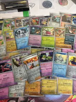HUGE 40++ Card Pokemon Reverse Holo/holo Lot No Energy No Common All Mint - Image 2