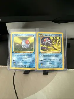 First Edition Tentacool And Tentacruel Fossil Vintage Pokemon Cards NM - Image 1