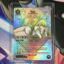 C.C. - Winner Card - Union Arena - Champion Promo English - CGH-1-077 Code Geass - Image 1
