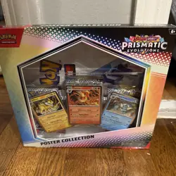 Pokemon TCG SV8.5 Prismatic Evolutions Poster Collection Box Factory Sealed - Image 1