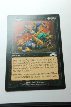 MTG Slaughter x1- -Exodus-Lightly Played - Image 1