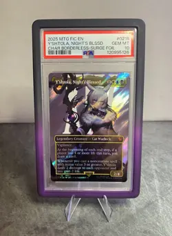 PSA 10 Magic the Gathering Yshtola Nights Blessed Surge Foil 215 Final Fantasy - Image 1