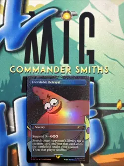 Inevitable Betrayal ✨ Borderless FOIL ✨ MTG NM Secret Lair SPONGEBOB SQUAREPANTS - Image 1