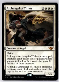 Archangel of Tithes Outlaws of Thunder Junction Regular NM M 0002 - Image 1