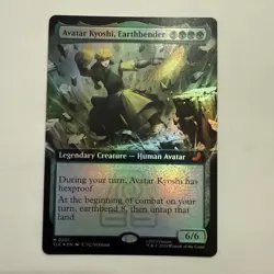Avatar Kyoshi, Earthbender FOIL Extended Art 201 Avatar Eternal TLE MTG Unplayed - Image 1