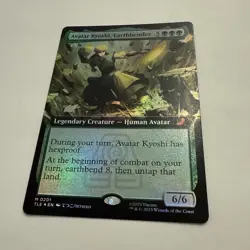 Avatar Kyoshi, Earthbender FOIL Extended Art 201 Avatar Eternal TLE MTG Unplayed - Image 4