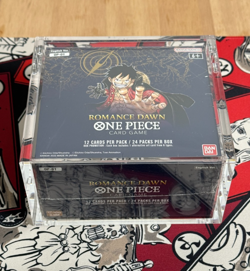 One Piece Romance Dawn Booster Box OP-01 Blue Bottom Sealed with Acrylic Case - Image 1